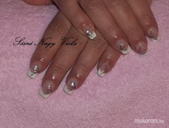 Francia csillámvonalakkal