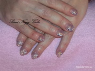 Csillámos és virágos