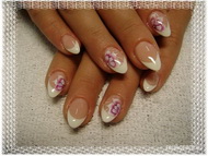 francia lila virággal