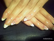 zselés építés lakk díszítéssel