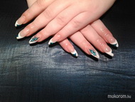 zselés építés lakk díszítéssel