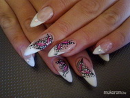 zselés építés lakk díszítéssel