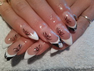 zselés építés lakk díszítéssel