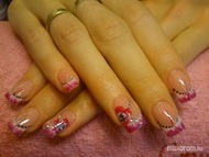 Szines zselés díszítés