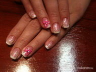 Zselés erősítés géllakkal porcivirágal