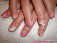 fehér és rózsaszin vég