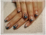 kék francia pillangóval