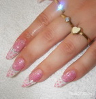 Rózsaszín csillámos