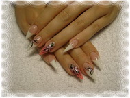 pink és fehér francia