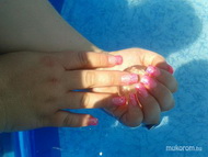 pink átmenet pink jégfóliával 