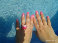 pink átmenet pink jégfóliával