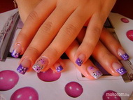 zselés francia akril festéssel