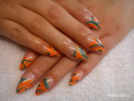 Zselés köröm több színnel