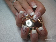 francia akril festéssel