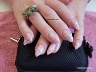 rózsszín ezüst átmenetes jégfóliával