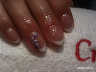 zselés köröm akrillal