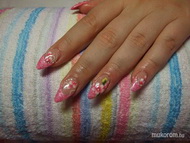 Rózsaszín francia virággal