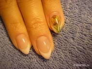 Akvarell zselés körmön