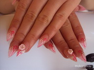 rózsszín virággal