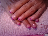 Lila manikűr tip