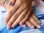 zselés francia akril festéssel