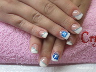 zselé építés akrillal