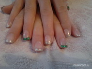 Ezüst és zöld csillám