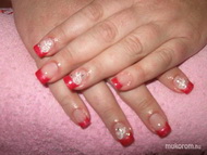 zselé építés akrillal