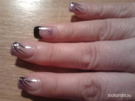 Fekete és lila csillám