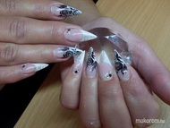 Fekete rózsa csipkével