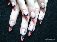 Akril díszítéssel