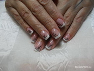 Fekete akril mintával