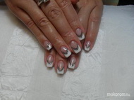 csillámos fehér francia