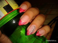 zselés köröm csillám véggel