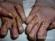 zselés müköröm akril díszités