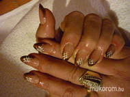 zselés müköröm akril díszités