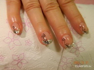 épített zselés csillogós