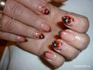 zselés müköröm akril díszités