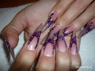 zselés müköröm akril díszités swarovski