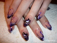 zselés müköröm akril díszités swarovski