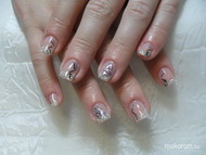 kagyló akril mintával