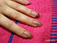 Arany barna csillámos