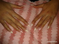 Fehér francia kis csillámmal