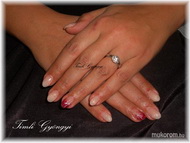 Bordó fehér csillógós