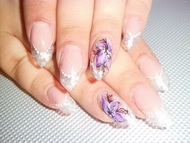 Gótikus mandula zseléből akrillal