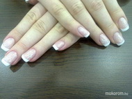 fehér francia csillámmal