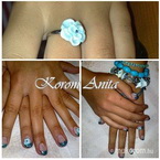 egy kis csillogás porcelán virággal