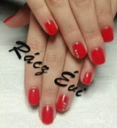 Best Nails - piros zselé