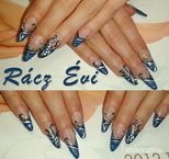 Best Nails - kék csillámos