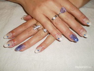 Best Nails - kék francia